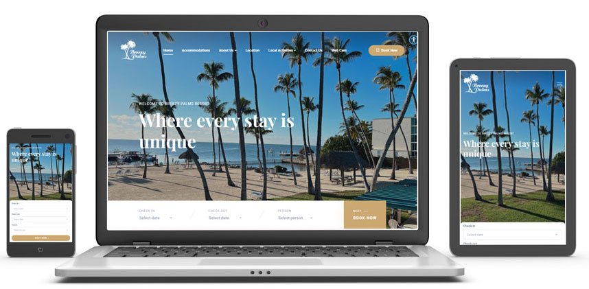 Breezy Palms Resort Responsive Design